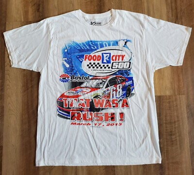 #ad Bristol Motor Speedway Food City 500 All Over Print T Shirt Chase Nascar 2013 XL $24.99