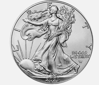 #ad #ad 2023 American 1 oz .999 Fine Silver Eagle $1 Coin BU In Stock $22.98