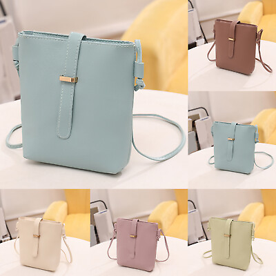 #ad #ad Women Messenger Bag Fashionable Simple Solid Color Mini Shoulder Bag Mobile Bag $7.84