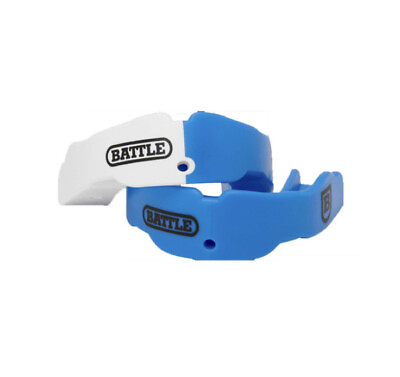 #ad Battle Sports Science Adult Mouthguard 2 Pack w Straps Light Blue $10.49
