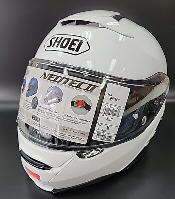 #ad NEW Shoei Neotec 2 Motorcycle Helmet White Medium 57 58cm $599.99