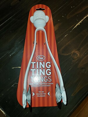 Funky Modern Gift “Cymbal Monkey” Salad Spoons By Fred “TING TING TONGS” Bride $11.99