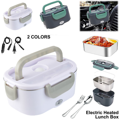 #ad Portable Food Warmer for CarHome amp; Work 12V amp; 110V Removable Heater Container $34.77