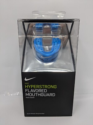 Nike Hyperstrong Flavored Mouth Guard Blue Mixed Berry Adult Sized $12.99