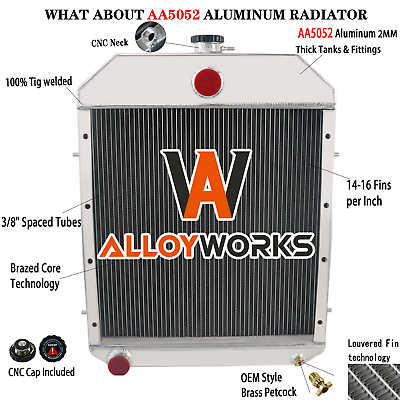 #ad Radiator Aluminum For Case IH 1845 1845B 1845S 480D 480LL 580D 580SD D81055 $179.00