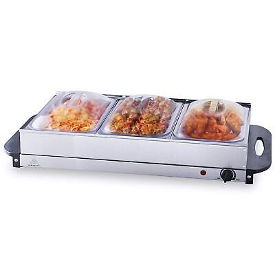 #ad #ad Electric Buffet Server amp; Food Warmer 25.6quot; x 15quot; Portable Stainless Steel $79.71