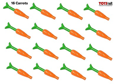 16 x LEGO Minifigure Orange Carrots Rabbit Bunny Food Parts $1.99