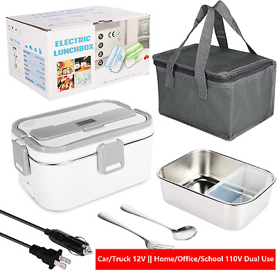 #ad Electric Lunch Box Food Warmer Portable Leak proof Food Heater for Car amp; Home $24.99