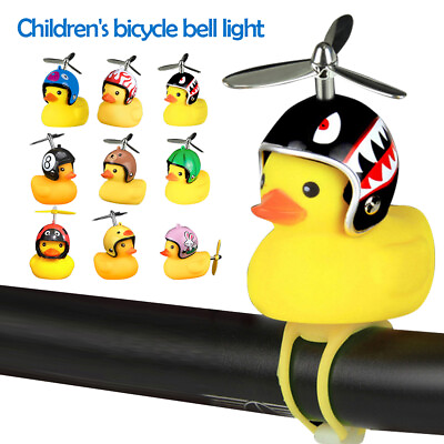 #ad Lovely Rubber Yellow Duck Bike Bell Kids Bike Horn Squeeze Duck Horns w Lights $10.28