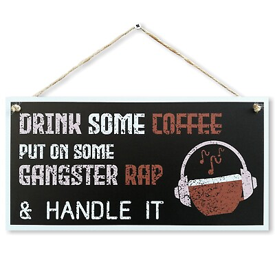 #ad #ad CARISPIBET Drink some coffee home decorative signs kitchen decoration bar decor $12.98