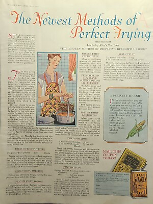 #ad #ad Mazola Salad Cooking Oil Recipe#x27;s Ida Bailey Allen Book Vintage Print Ad 1927 $18.77
