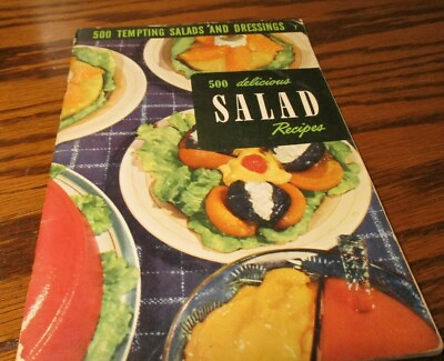 #ad #ad Vintage 1951 Culinary Arts Institute #x27;500 Delicious Salad Recipes#x27; Cookbook B17 $8.09