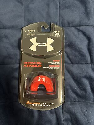 #ad #ad New Youth Under Armour Air Shock Doctor Mouth Guard One Size Red $19.99