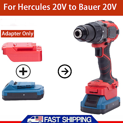 #ad For Hercules 20V Lithium Battery Adapter Converter to for Bauer 20V Power Tools $16.72