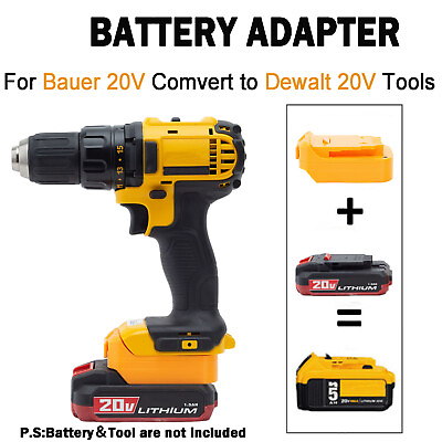 #ad 1X Adapter For Bauer 20V Lithium ion Battery Converter to for Dewalt 20V Tools $13.82