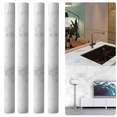 10ft Self Adhesive PVC Wallpaper Roll Marble Paper Peel Stick Kitchen Countertop $10.99