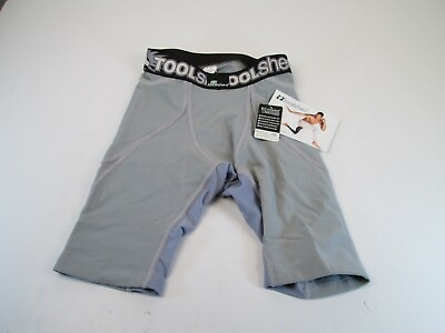 #ad #ad Toolshed Compression Shorts Mens Sz Medium Gray Dri Release Fresh Guard NWT Gray $14.99