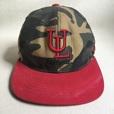 UL Lafayette Ragin#x27; Cajuns Hat Cap Mens Snap Back Green Camouflage Camo Football $9.44