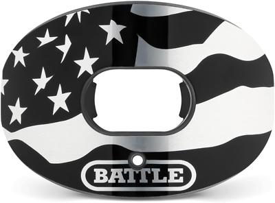 #ad Battle Sports American Flag 2.0 Chrome Oxygen Football Mouthguard with a Conve $29.96