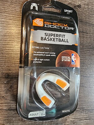 #ad Shock Doctor Superfit Basketball White Mouthguard Adult $13.99