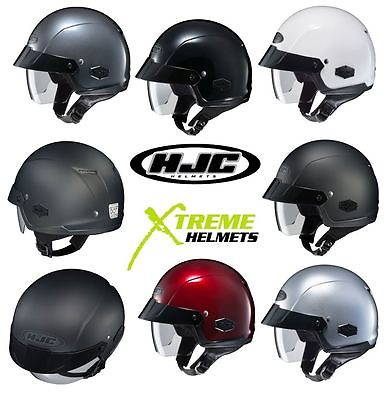 #ad HJC IS Cruiser Helmet Half with Inner Sun Shield Motorcycle XS S M L XL XXL $114.99