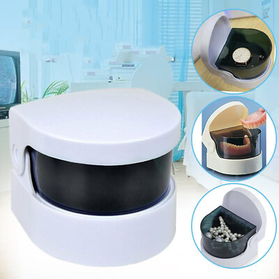 #ad #ad Ultrasonic Denture Mouth Tooth Dental Mouth Guard Cleaning Machine Sonic Cleaner $15.03