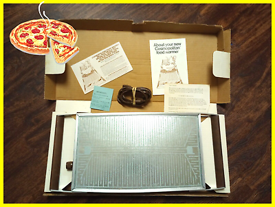 #ad Salton Food Warmer Cosmopolitan Automatic Electric Tray Glass Walnut H121 amp; BOX $45.00