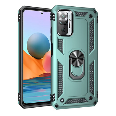 #ad HOT Case Armor Ring Holder Stand Cover For Xiaomi Redmi Note 10 11 5G 9 Pro 9T $6.11
