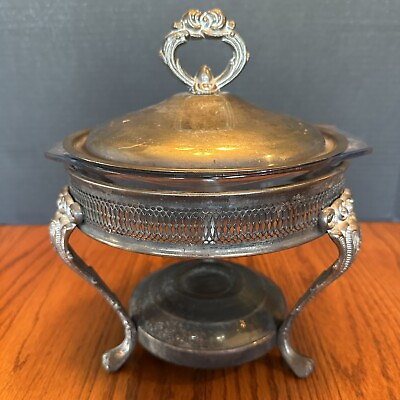 #ad Vintage Regal Silver Plate Marinex Chafing Dish 3 pieces $24.97