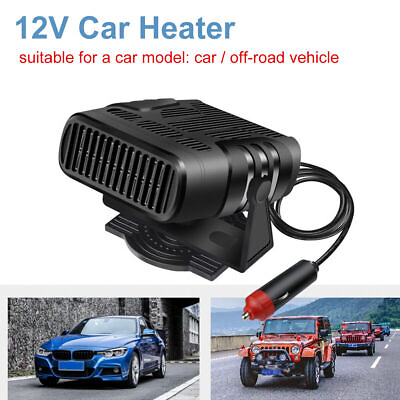 12V 120W Portable Electric Car Heater Heating Fan Defogger Defroster Demister $16.99