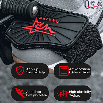 Men Motorcycle Shoe Boot Protector Shift Guard Cover Protective Gear Shifter Pad $7.99