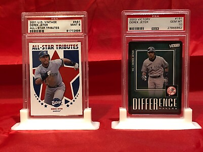 2 DIY Sports Card Stands Display for PSA Graded Cards $13.00