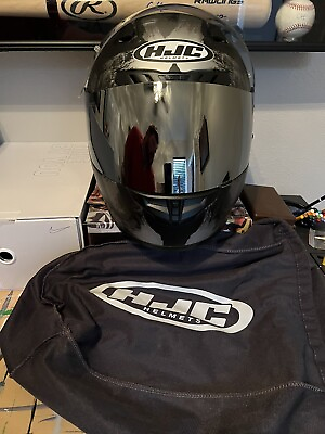 #ad HJC Motorcycle Helmet XXL Used Clear And Mirror Visor $30.00