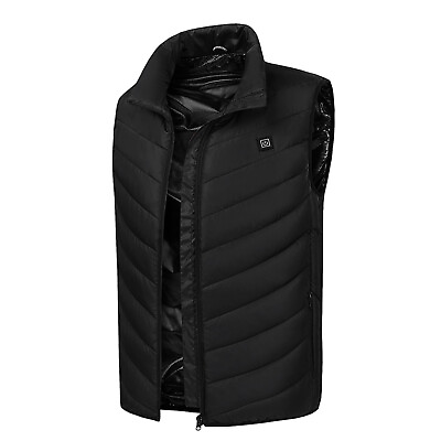 Winter Heated Vest Electric USB Jacket Winter Warm Men Women Body Heating Coat $19.99
