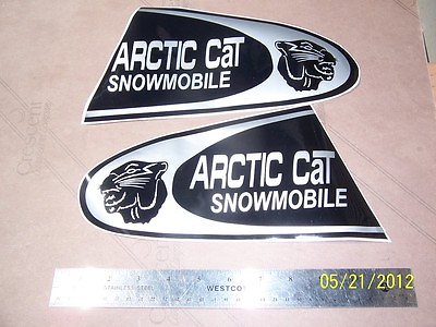 #ad SET of 5.5quot;X 11quot; 1969 ARCTIC CAT Panther others Replacement Hood Stickers $18.99
