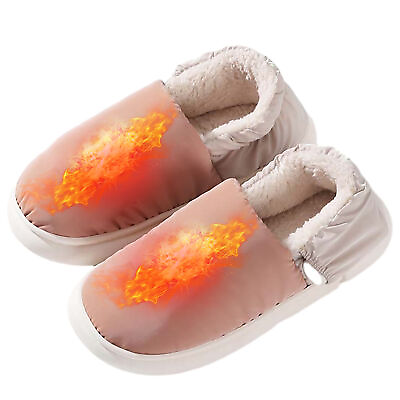 #ad USB Electric Foot Warmer Shoes Warm Slipper Feet Heated Washable Winter $32.48