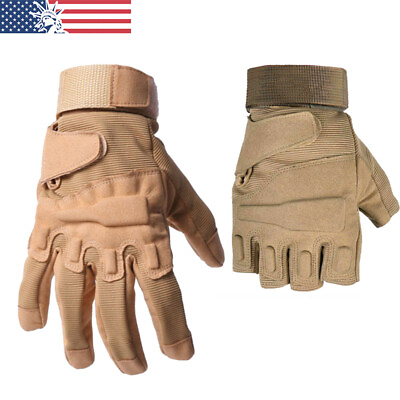 #ad Tactical Gloves Tough Outdoor Military Combat Gloves Full amp; Half Finger Gloves $14.89