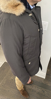 Woolrich Arctic Down Parka DF SLIM OLIVE made in Canada size S MSRP 945$ $485.00