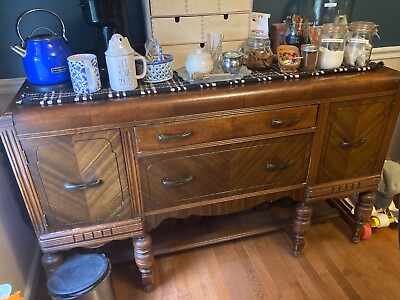 #ad #ad Early 20th Century Antique Buffet Sideboard $500.00