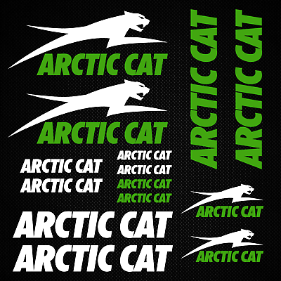 #ad Arctic Cat snowmobile stickers decals quad wildcat sled racing tuning helmet $20.99