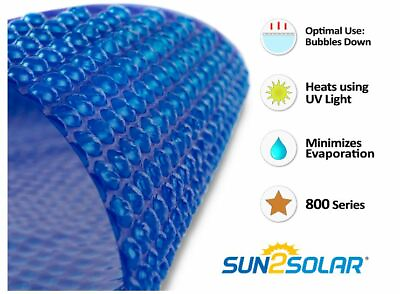 #ad Sun2Solar 800 Series Solar Blanket Heater Cover for Round Swimming Pools $159.99