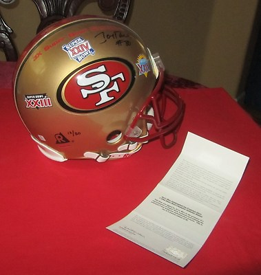 #ad #ad JERRY RICE 3 TIME SB CHAMPION AUTOGRAPH 49ERS FULL HELMET LIMITED EDITION OF 80 $599.95