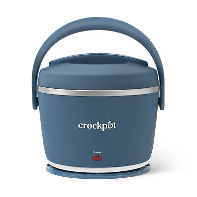 #ad #ad Crockpot 20 oz Lunch Crock Food Warmer Heated Lunch Box Faded Blue $39.98