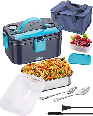 #ad Electric Lunch Box 80W Food Heater Portable Food Warmer Heater 4 Car Truck Home $32.32