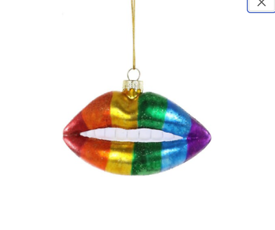 #ad rainbow Lips mouth ornament valentines day Cody Foster $19.99