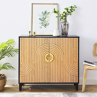 #ad Sideboard Cabinet w 2 Door Kitchen Buffet Storage Cabinet for Living Room US $224.99