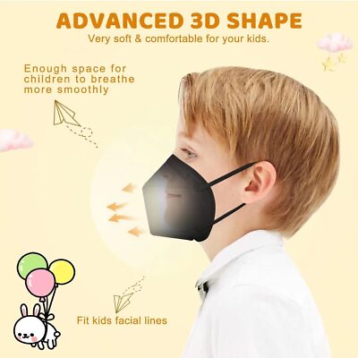 #ad 30 PcKN95 Protective Face Mask BFE 95% Disposable For Kid Boy Girl Child Toddler $7.98