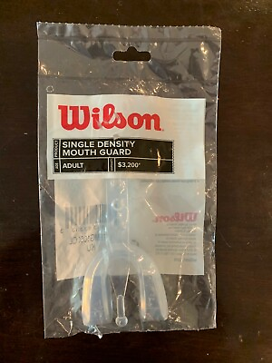 #ad #ad Wilson adult Single Density Mouth Guard Strap CLEAR Mouthguard Football  $4.49