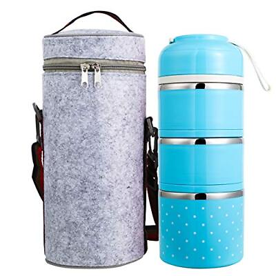 Large Food Thermos Hot Stainless Steel Leakproof Stackable Portable Warmer $49.51