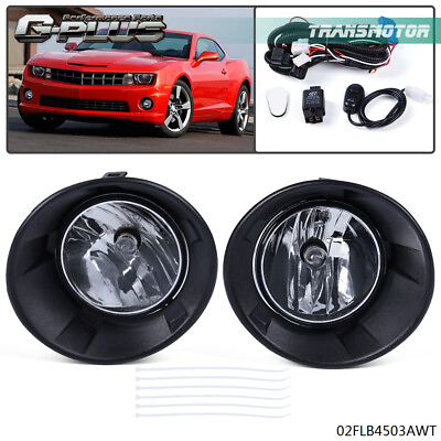 Fit For 2010 2011 2012 2013 Chevy Camaro Clear Replacement Fog Lights Assembly $28.45